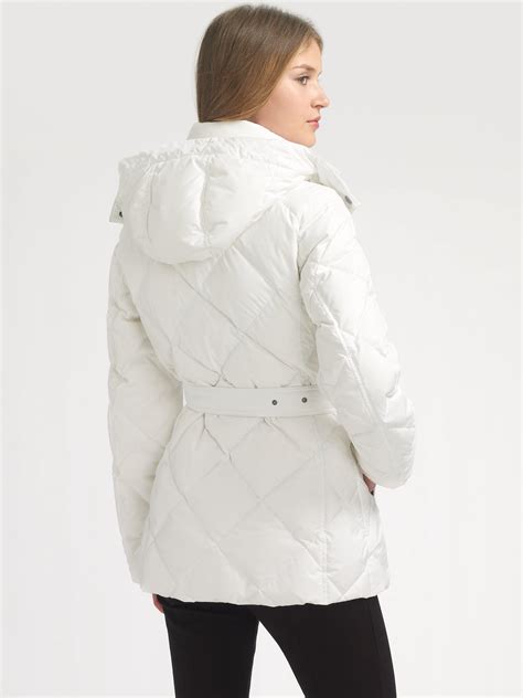 burberry white puffer jacket|Burberry puffer jacket for women.